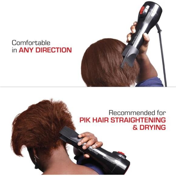 RED by Kiss Handle-Less 2200W Ceramic Tourmaline Hair Dryer, 3 Heat Settings, - Picture 6 of 7
